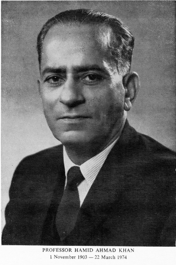Professor Hamid Ahmad Khan